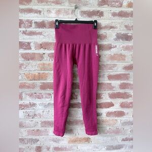 Gymshark dry Magenta Leggings size medium
